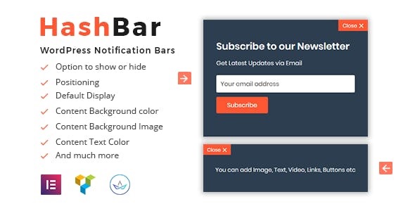 HashBar ProWordPress Notification Bar