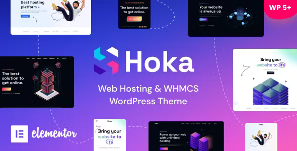 Hoka Web Hosting - WHMCS WordPress Theme