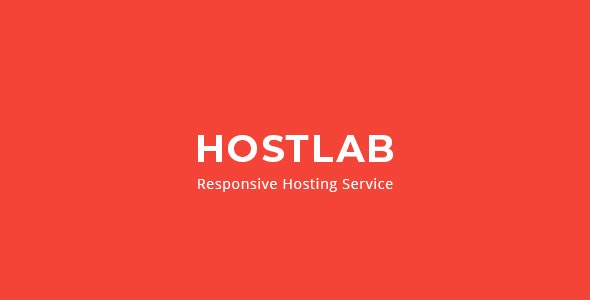 HostLab - Responsive Hosting Service With WHMCS Template