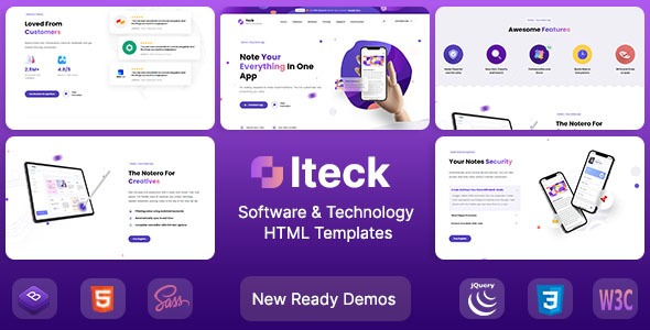 Iteck Software - Technology WordPress Theme
