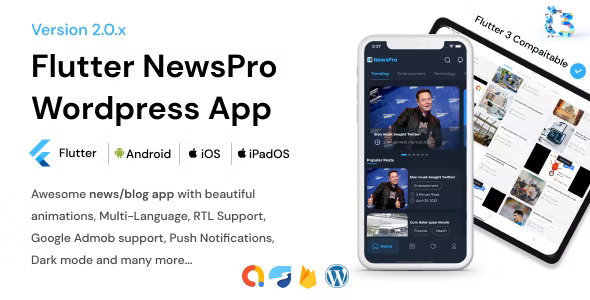 NewsPro - Flutter News App For WordPress