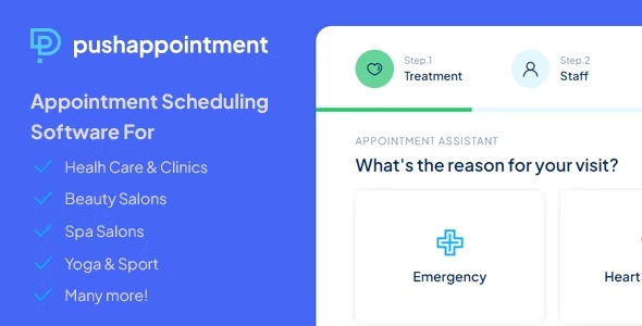 PushAppointment Appointment Scheduling Software for WordPress