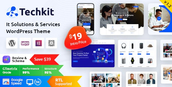 Techkit GPLTechnology - IT Solutions WordPress Theme