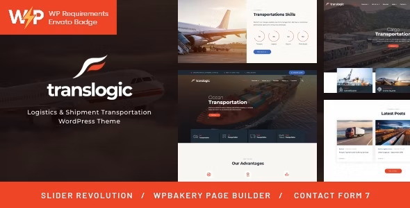 Translogic - Logistics - Shipment Transportation WordPress Theme