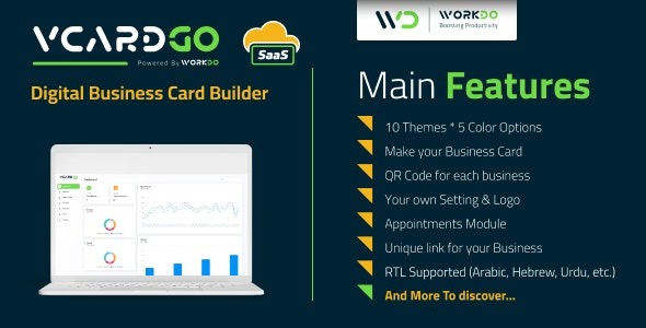 [Activated] vCardGo SaaS - Digital Business Card Builder