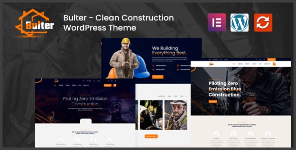 Bulter Clean Construction WordPress Theme