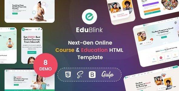 EduBlink Online Education Course HTML Template