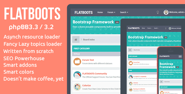 FLATBOOTS - High-Performance and Modern Theme For phpBB