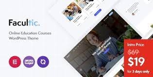 Facultic Online Education Courses WordPress Theme