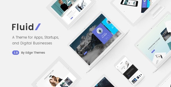 FluidStartup and App Landing Page Theme