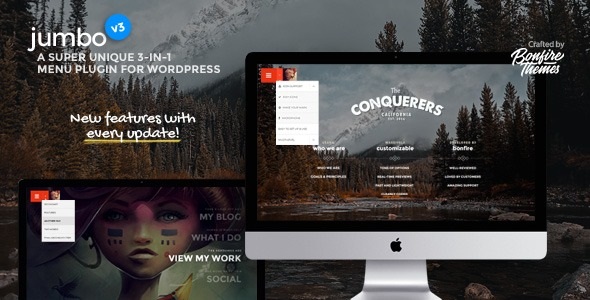 Jumbo: All-in-one full-screen menu for WordPress