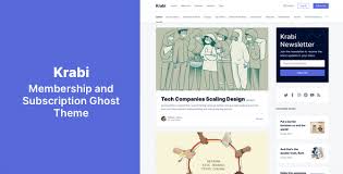 KrabiMembership and Subscription Ghost Theme