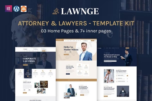 Lawgne Attorney - Lawyers Elementor Template Kit