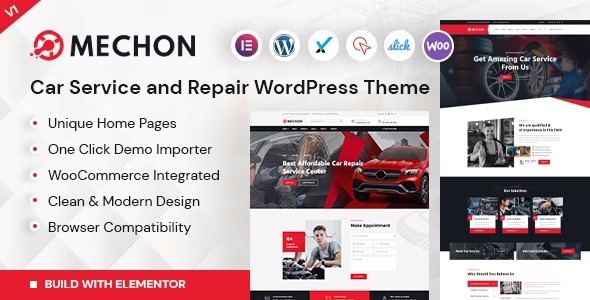 Mechon - Car Service - Repair WordPress Theme