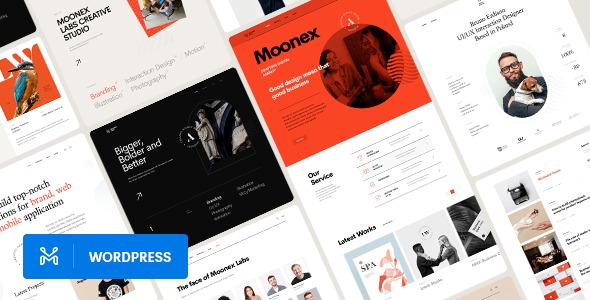 Moonex Agency - Portfolio WordPress Theme