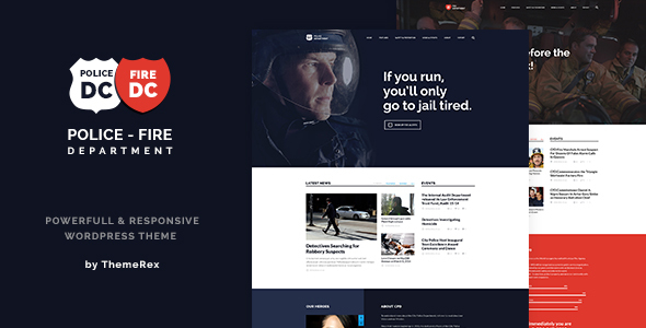 Police - Fire Department and Security Business WordPress Theme