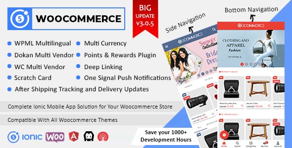 Rawal - Ionic Woocommerce - Flutter Woocommerce Full Mobile Application Solution with Setting Plugin