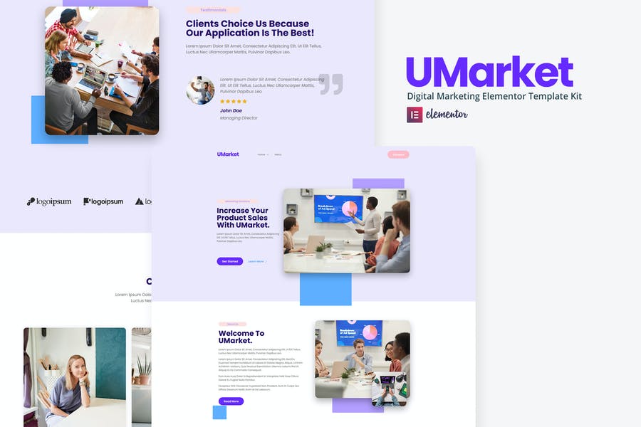 UMarket - Digital Marketing Elementor Template Kit