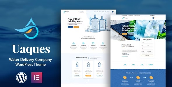 UaquesDrinking Water Delivery WordPress Theme