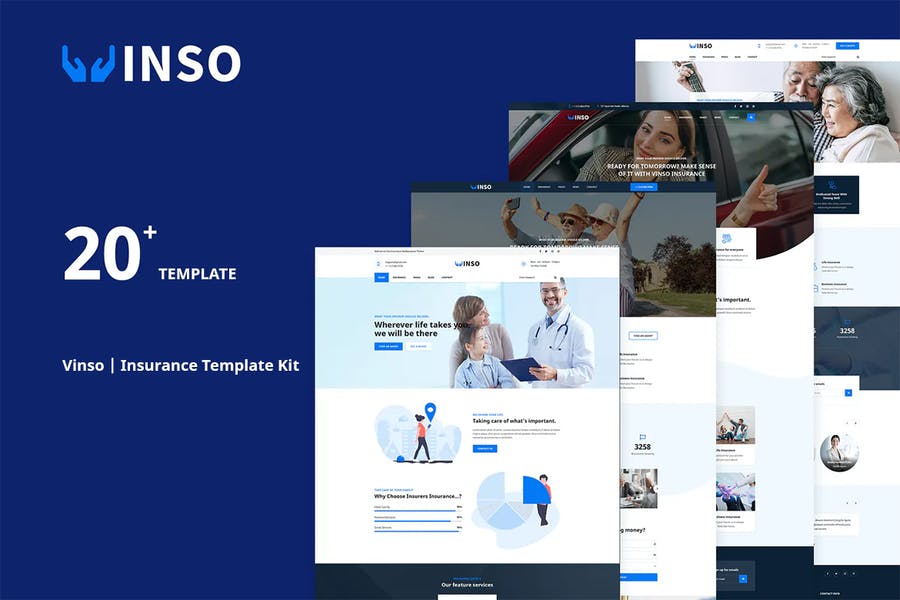 Vinso - Insurance Elementor Template Kit