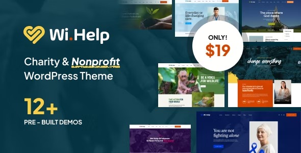 WiHelp Nonprofit Charity WordPress Theme