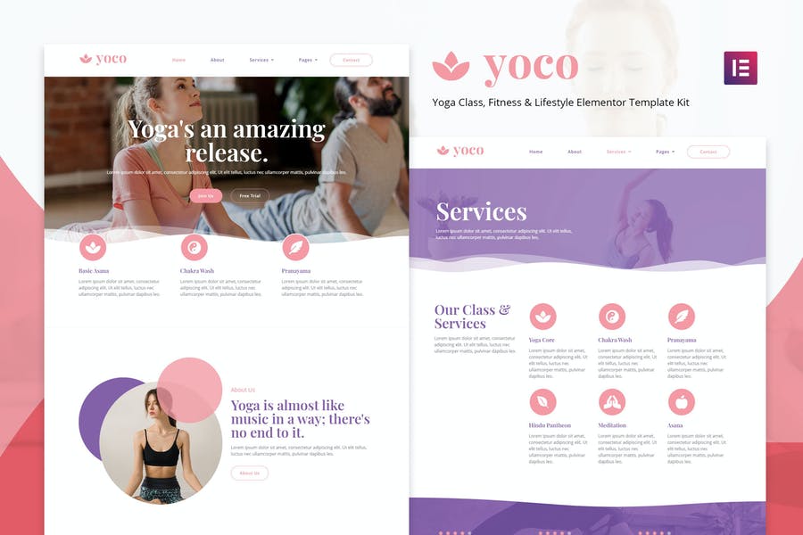 Yoco - Yoga Studio Elementor Template Kit