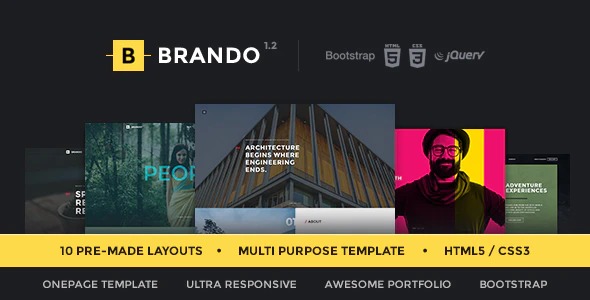 Brando Responsive - Multipurpose OnePage Template