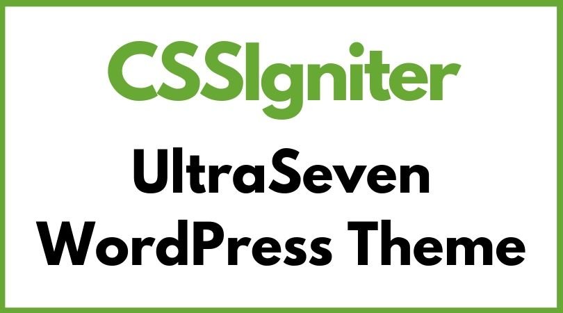 CSSIgniter UltraSeven WordPress Theme