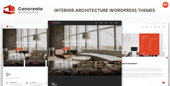 Concreate - Interior Architecture Interactive WordPress Theme