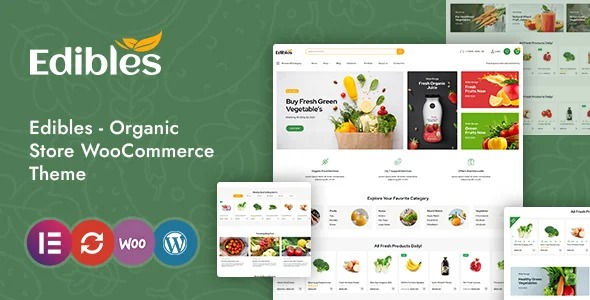 Edibles Organic - Food Store Elementor WooCommerce Theme