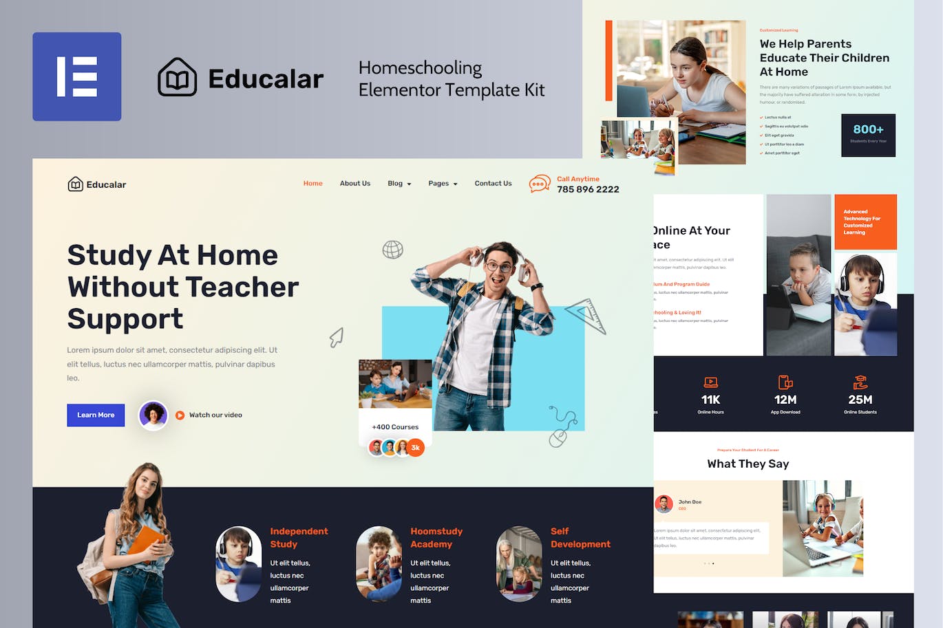 Educalar - Homeschooling Elementor Template Kit