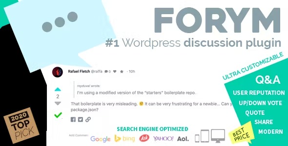 Forym Modern Discussion Forum for WordPress