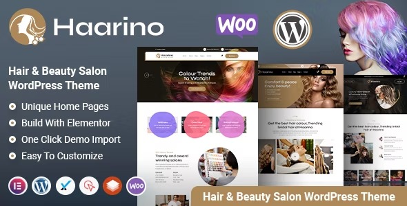 Haarino - Hair Salon WordPress Theme