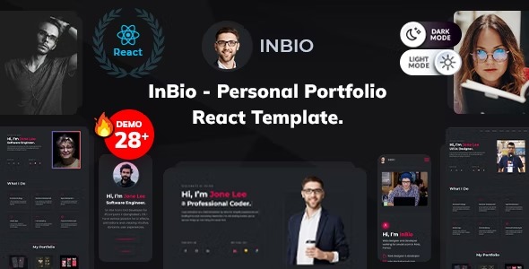 InBio Personal Portfolio WordPress Theme