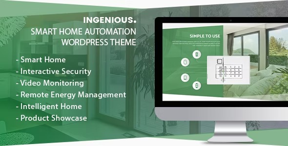 IngeniousSmart Home Automation WordPress Theme