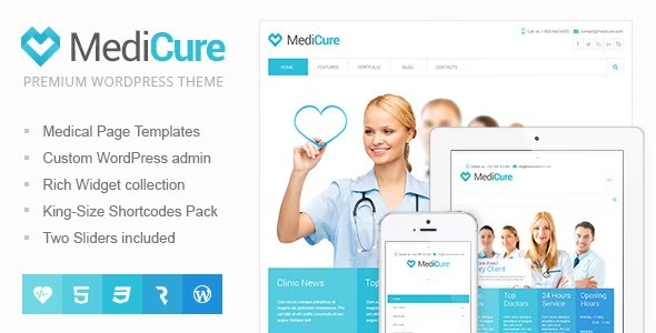 MediCure - Health - Medical WordPress Theme