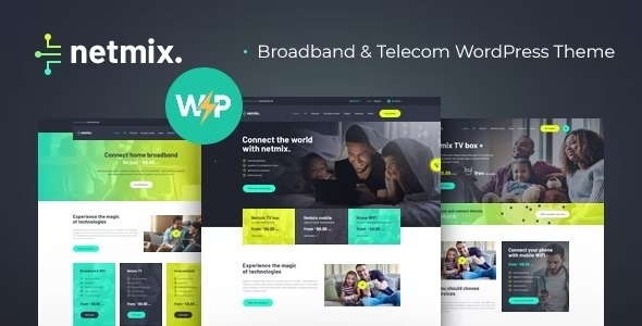 Netmix Broadband - Telecom Internet Provider WordPress Theme