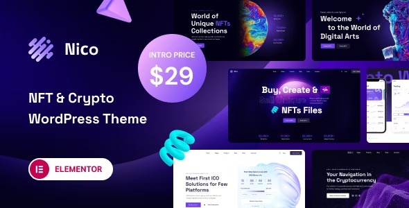 Nico Creative - NFT-affiliate WordPress Theme