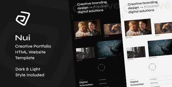 Nui Creative Portfolio Showcase HTML Website Template