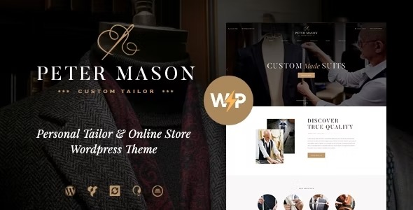 Peter Mason - Custom Tailoring and Clothing Store WordPress Theme