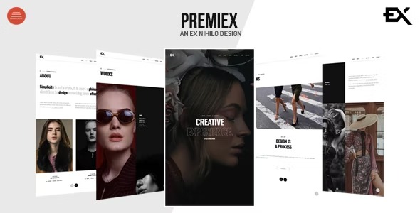 Premiex One Page Portfolio WordPress Theme