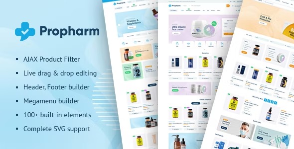 Propharm - Pharmacy - Medical WordPress WooCommerce Theme