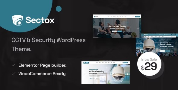 Sectox - CCTV - Security WordPress Theme