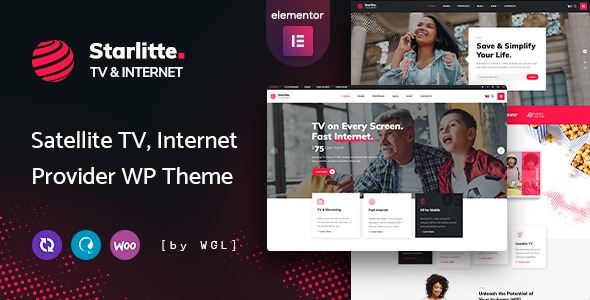 Starlitte - TV - Internet Provider WordPress Theme