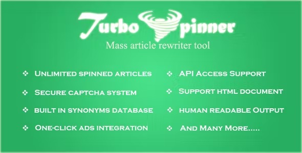 Turbo Spinner: Article Rewriter