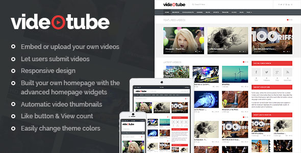 VideoTube - Responsive Video WordPress Theme