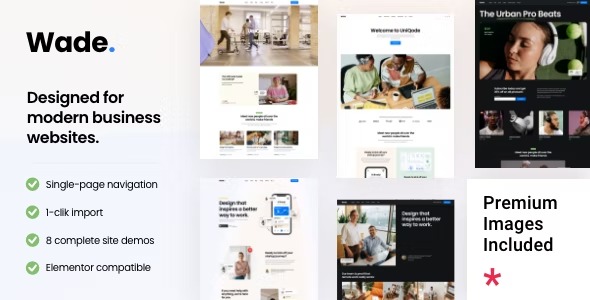 Wade Business One Page Theme