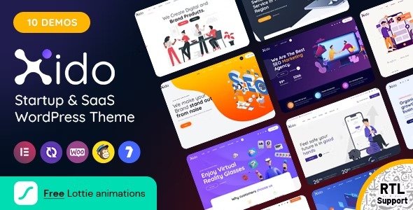 Xido - Startup and SaaS WordPress theme