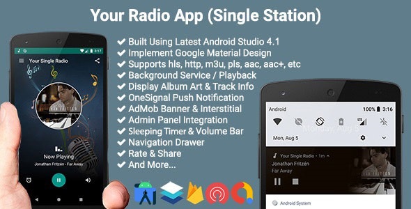 Your Radio App (Single Station) Android Full Applications