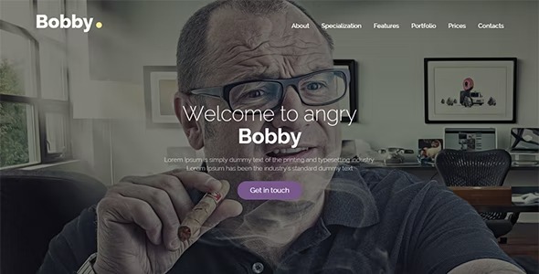 Bobby Creative Agency One Page Joomla Templatex